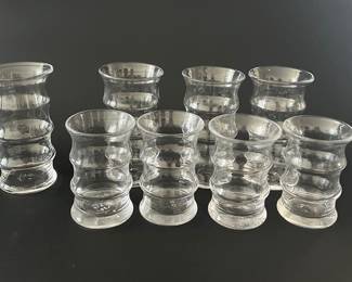 Set Of 8 Simon Pierce Drinking Glasses
