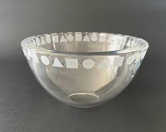 Sasaki Sengai 8 3/4" Crystal Bowl
