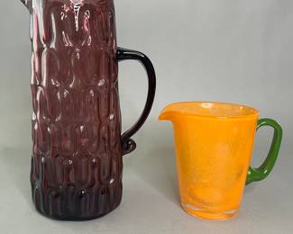 Two Glass Pitchers