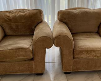 Donghia For John Hutton Design Upholstered Arm Chairs (2)