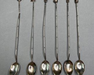 Collection Of Sterling Silver Iced Tea Spoons