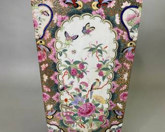 Chinese Export Famille Rose Style Umbrella Stand