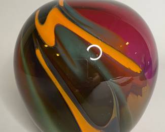 Vintage Studio Art Glass Vase, 1982