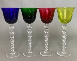 Set Of Four Baccarat Wine Goblets