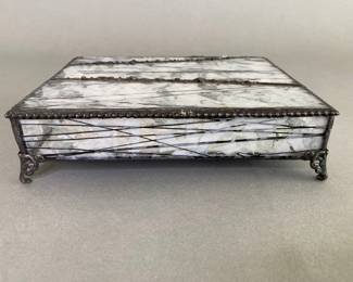 Ram Williamson Handcrafted Glass Box With Metal Frame, Hollis New York