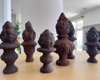 Antique Wrought Iron Finials