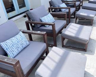 Beautiful TEAK Beach Front Furniture with custom cushions