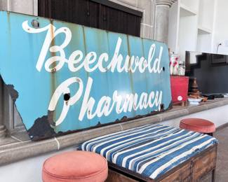 Beechwold Pharmacy Metal Sign - This is HUGE 