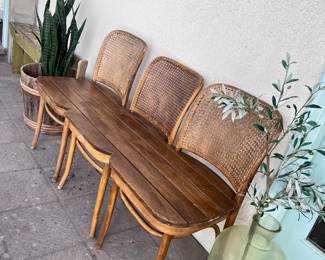 "Onesey" Triple Cane Bench! One of our FAVES!