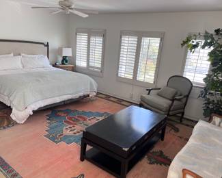 This is the Grannys Quarters! Beautiful furnishings and rug