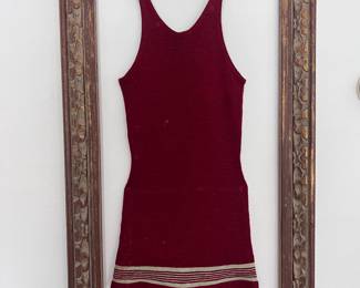 Antique Bathing suit framed
