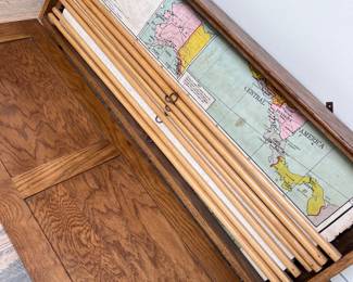 Wonderful educational vintage map charts