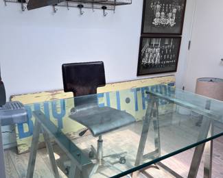 Industrial Office - Loving this desk!