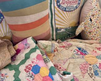 Some quilts stitched with 1940's dates!!!!!!