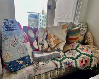 Lots of Vintage Quilts