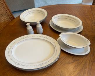 #17 - $250 Noritake set of china service for 12 + 10 serving pieces