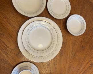 #17 - $250 Noritake set of china service for 12 + 10 serving pieces