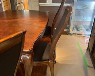 #28 - $700. American Drew NC table 72Wx30Tx39W - 16"leaf x2