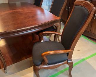 #28 - $700 American Drew NC table 72Wx30Tx39W - 16"leaf x2