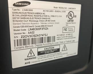 #8 - $80 TV Samsung 50" plasma 2010