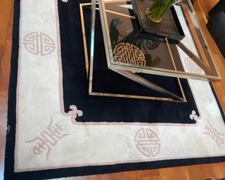 #5 - $200 Haverty's modern stainless steel 34"square x 17H