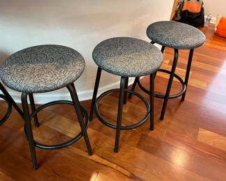 #18 - $30 Each - Round Barstools - 2 Colors - 6 Total Stools