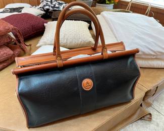 $40 - Doctor's style handbag black and brown leather Italian made