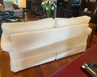 #1 - $250 -Sofa cream linen 78Lx38Dx37H