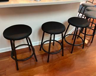 #18 - $30 Each - Round Barstools - 2 Colors - 6 Total Stools