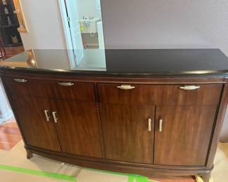 #27 - $700. American Drew NC sideboard with black granite 70Lx
