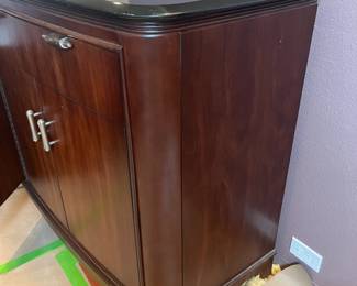 #7 - $700 American Drew NC sideboard with black granite 70Lx22Dx41H
