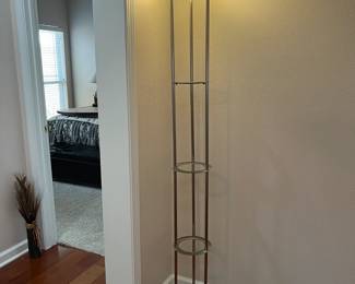 #39 - $75 Floor lamp with glass bowl 16Wx73T