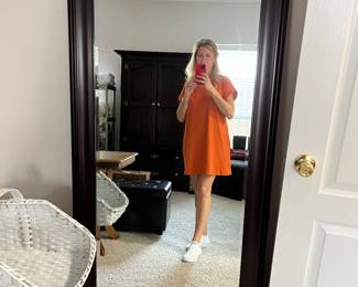 $44 - Large tall mirror black frame