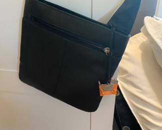 $48 - Made in London black flat leather purse