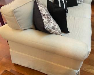 #1 - $250 -Sofa cream linen 78Lx38Dx37H