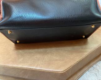 $40 - Doctor's style handbag black and brown leather Italian made