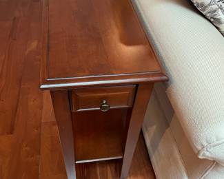 #20 - $70 - single drawer wood side table