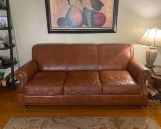 Birch Lane  Genuine Leather sofa. 
Dimensions W 71”  D-41” - H- 36”
