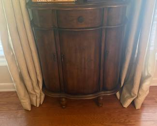 Cabinet with drawers and shelving inside
H- 30”
D- 12”
W- 24”