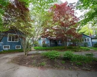 Blue and White House