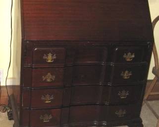 Office 1 Mahogany drop front desk