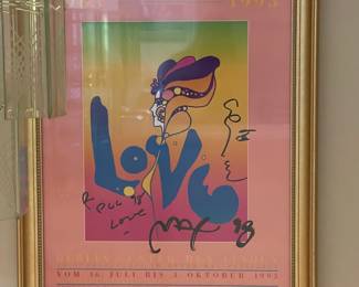 Signed Peter Max Poster