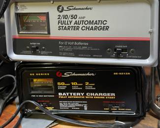 Schumacher Automatic Battery Charger - SE-5212A, Schumacher 12V Battery Charger - SE-1052 