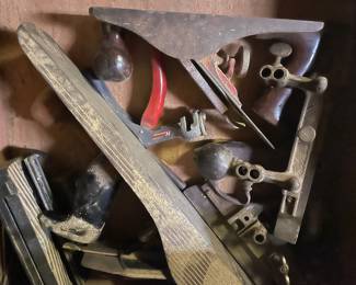 Assortment of Chisels, Planers, Hand Tools