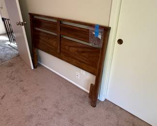 Queen bed mattress box frame headboard
$90