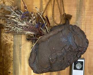 Studio pottery wall pocket