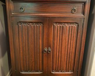 1929s Jacobean style oak cabinet