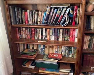 Many bookcases