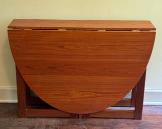 MCM Drop Leaf Oval Table