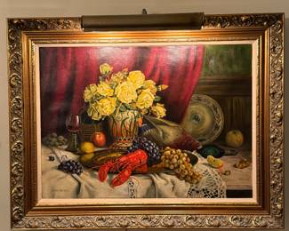 Harry Graff "Still Life" Painting  (27" H x 35" W w/Frame)